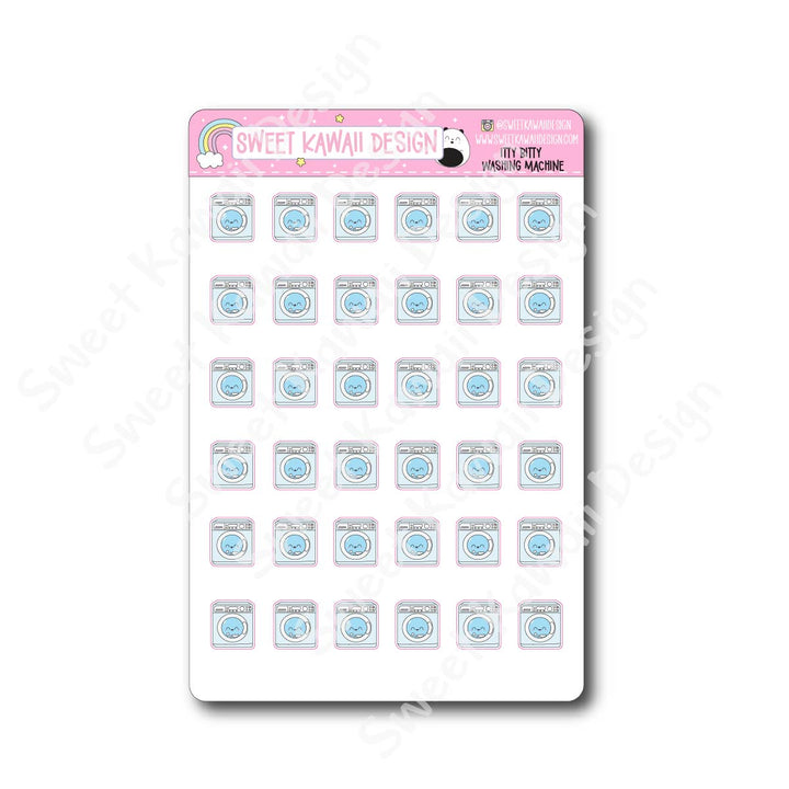 Kawaii Washing Machine Stickers