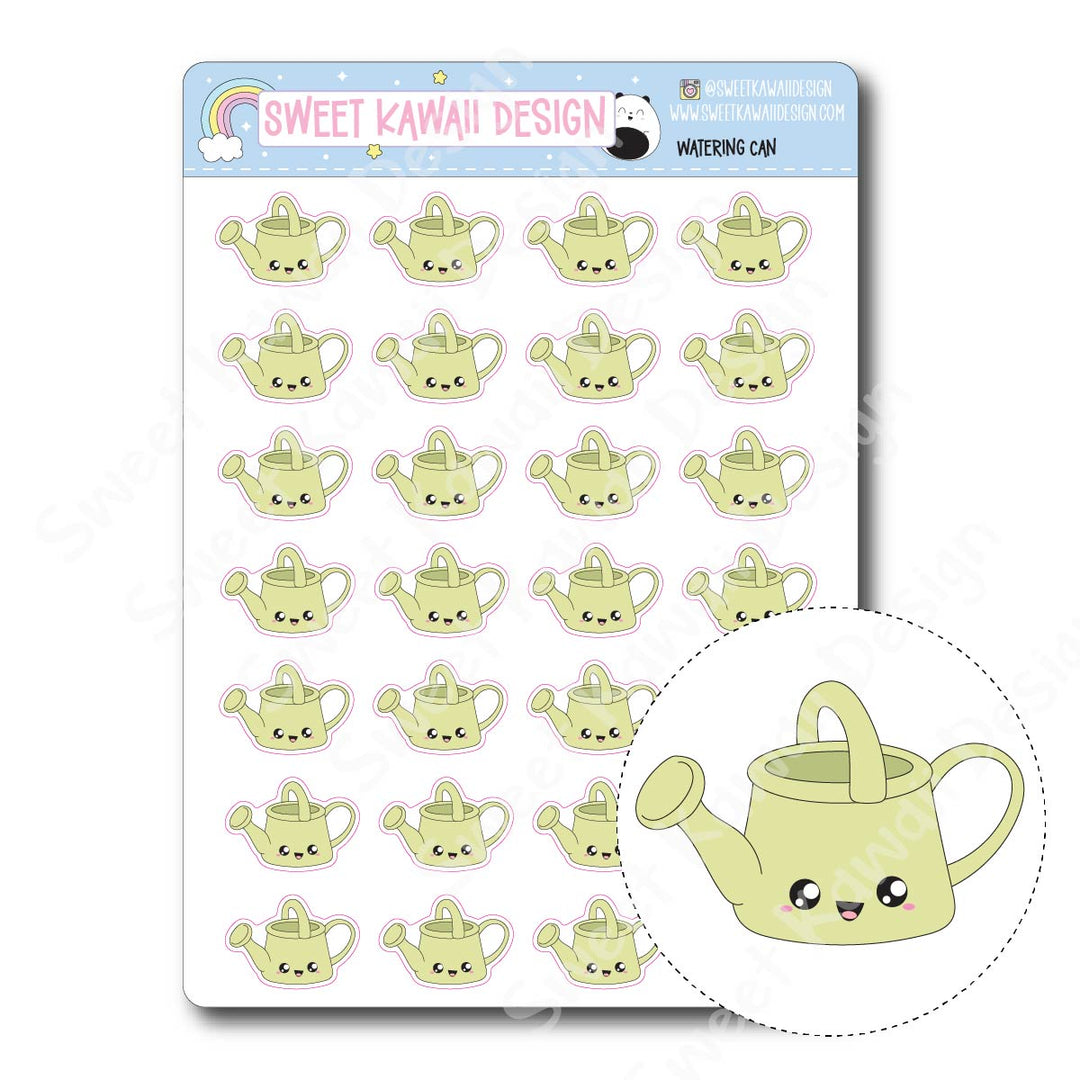 Kawaii Watering Can Stickers