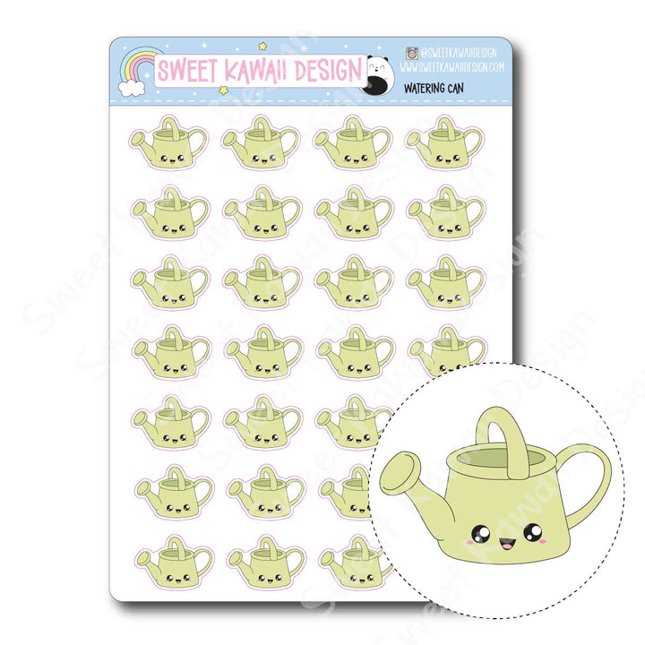 Kawaii Watering Can Stickers