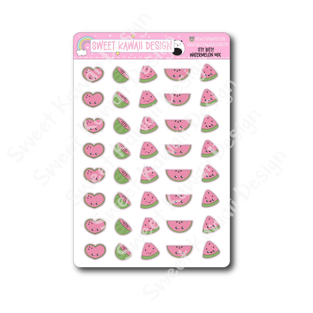 Kawaii Watermelon Stickers