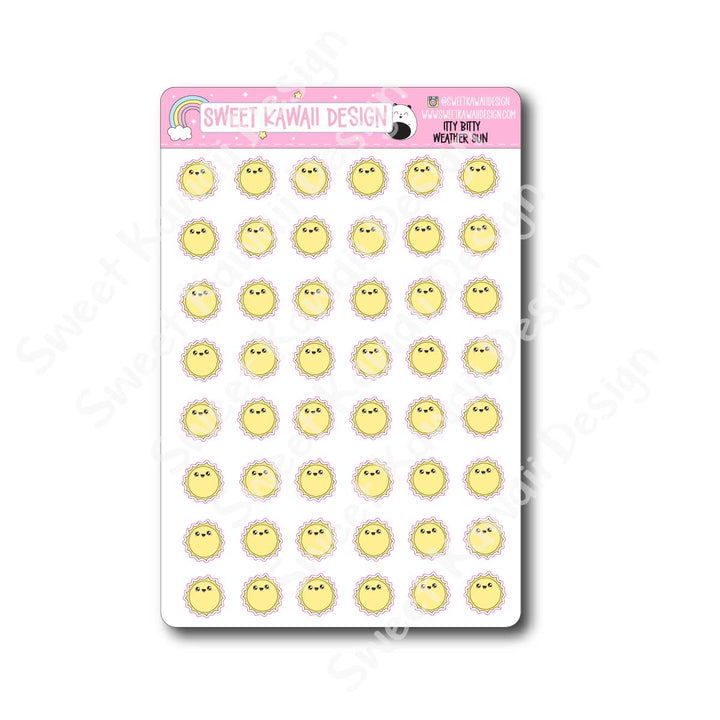 Kawaii Weather Stickers - Choose your sheet!