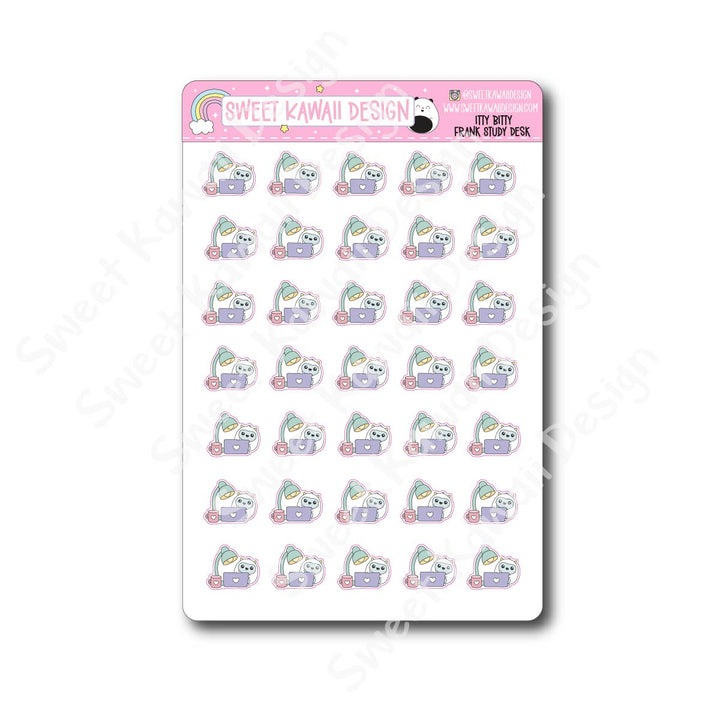 Kawaii Yeti (Frank) Stickers - Study Desk