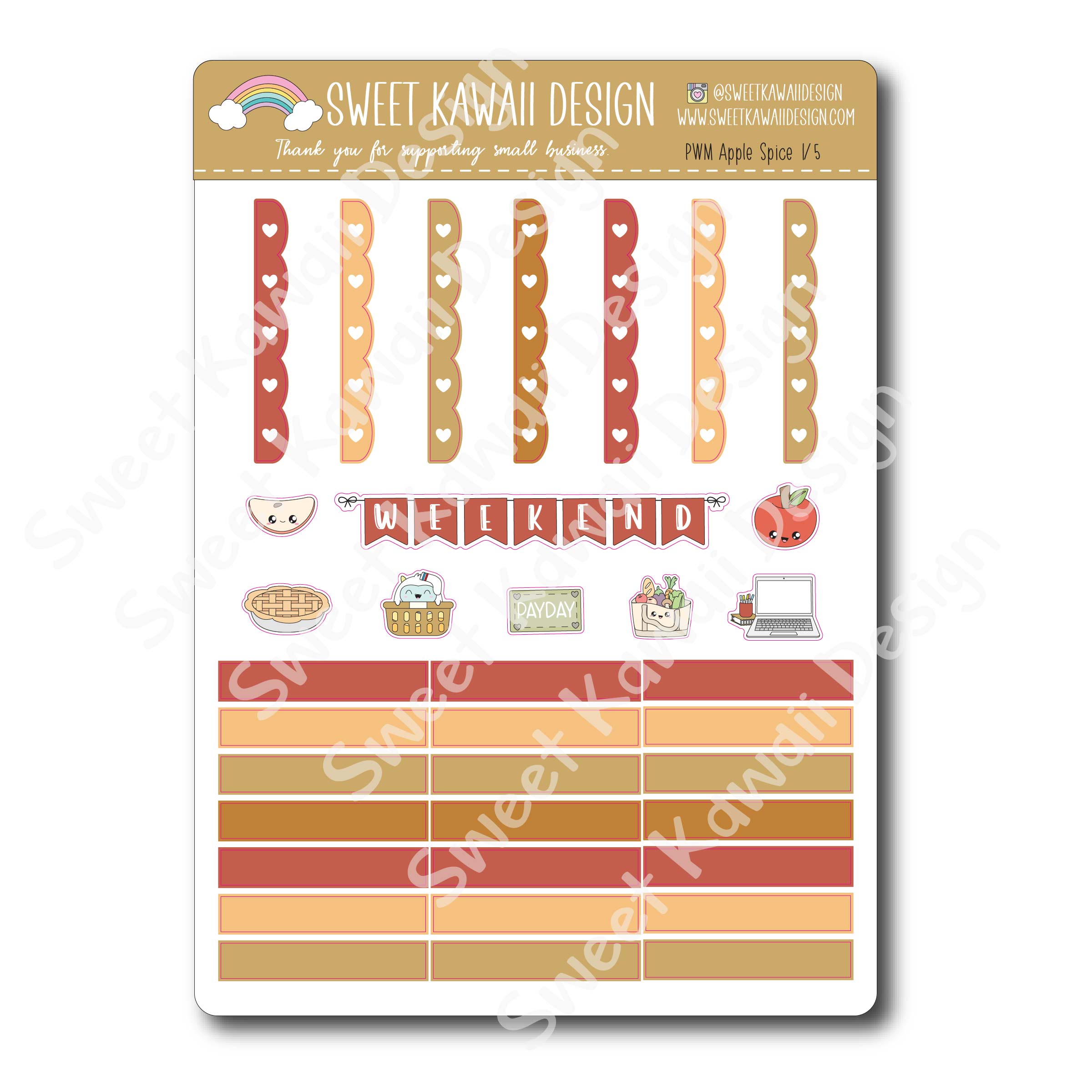 Weekly Kit  - Apple Spice - SIZE OPTIONS AVAILABLE