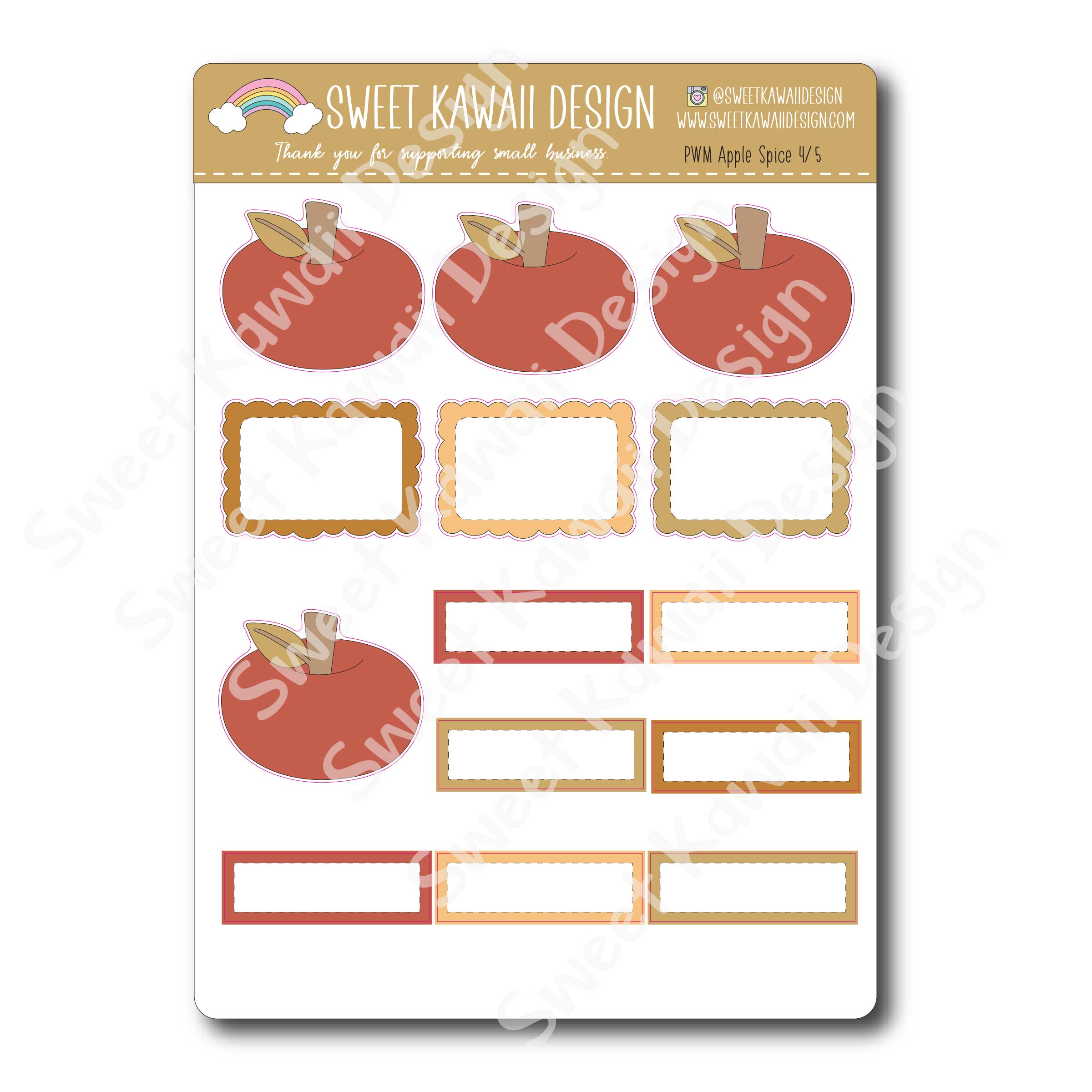 Weekly Kit  - Apple Spice - SIZE OPTIONS AVAILABLE