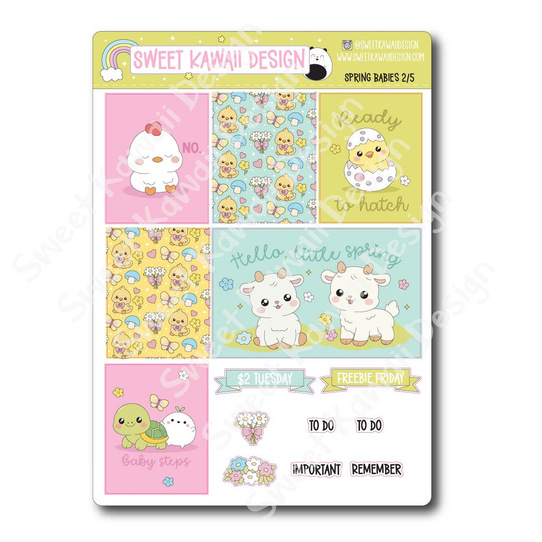 Weekly Kit - Spring Babies - SIZE OPTIONS AVAILABLE