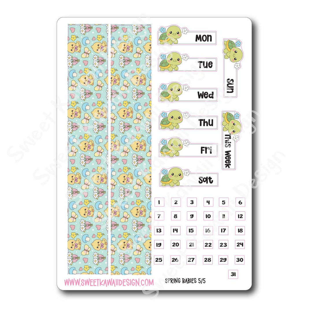 Weekly Kit - Spring Babies - SIZE OPTIONS AVAILABLE