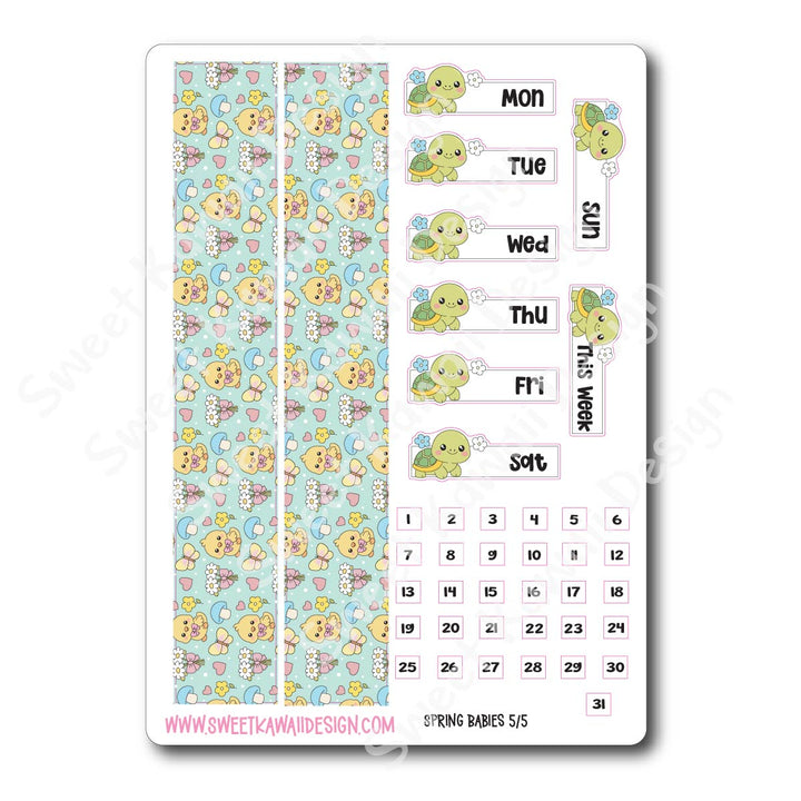 Weekly Kit - Spring Babies - SIZE OPTIONS AVAILABLE