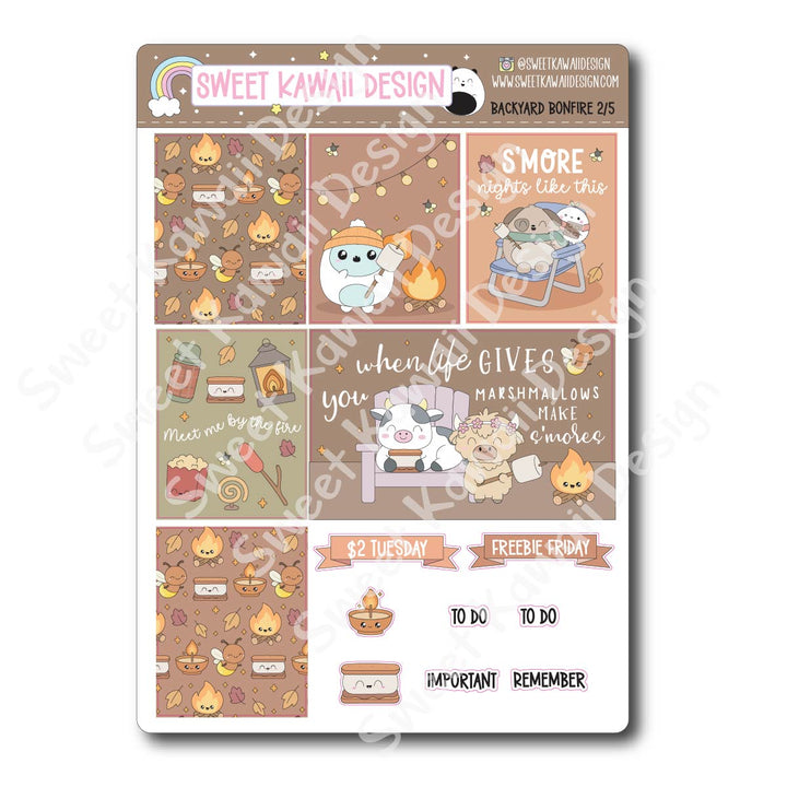 Weekly Kit - Backyard Bonfire - SIZE OPTIONS AVAILABLE