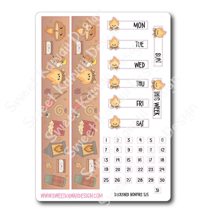 Weekly Kit - Backyard Bonfire - SIZE OPTIONS AVAILABLE
