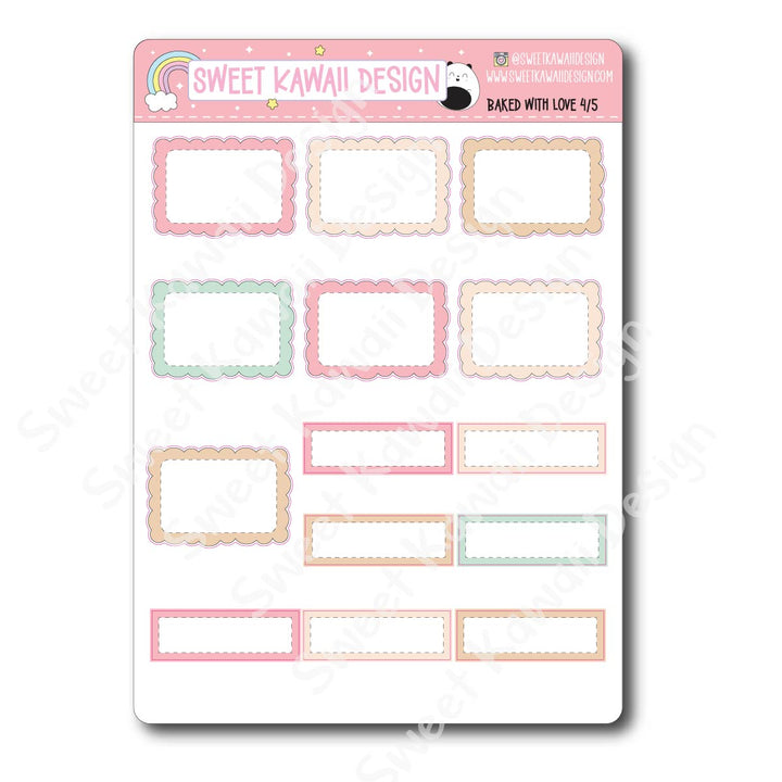 Weekly Kit - Baked with Love - SIZE OPTIONS AVAILABLE