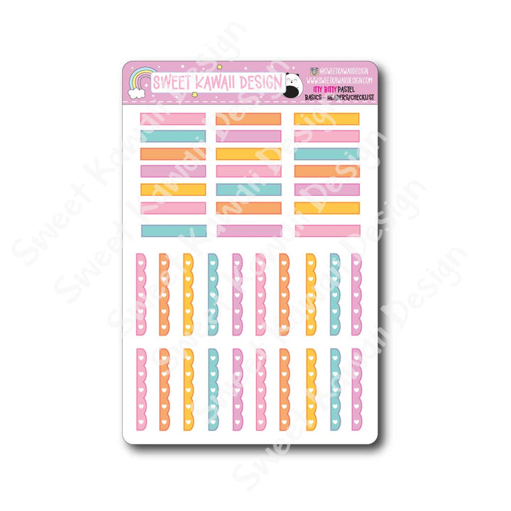 Basics - PASTEL Functional Stickers - Size options available