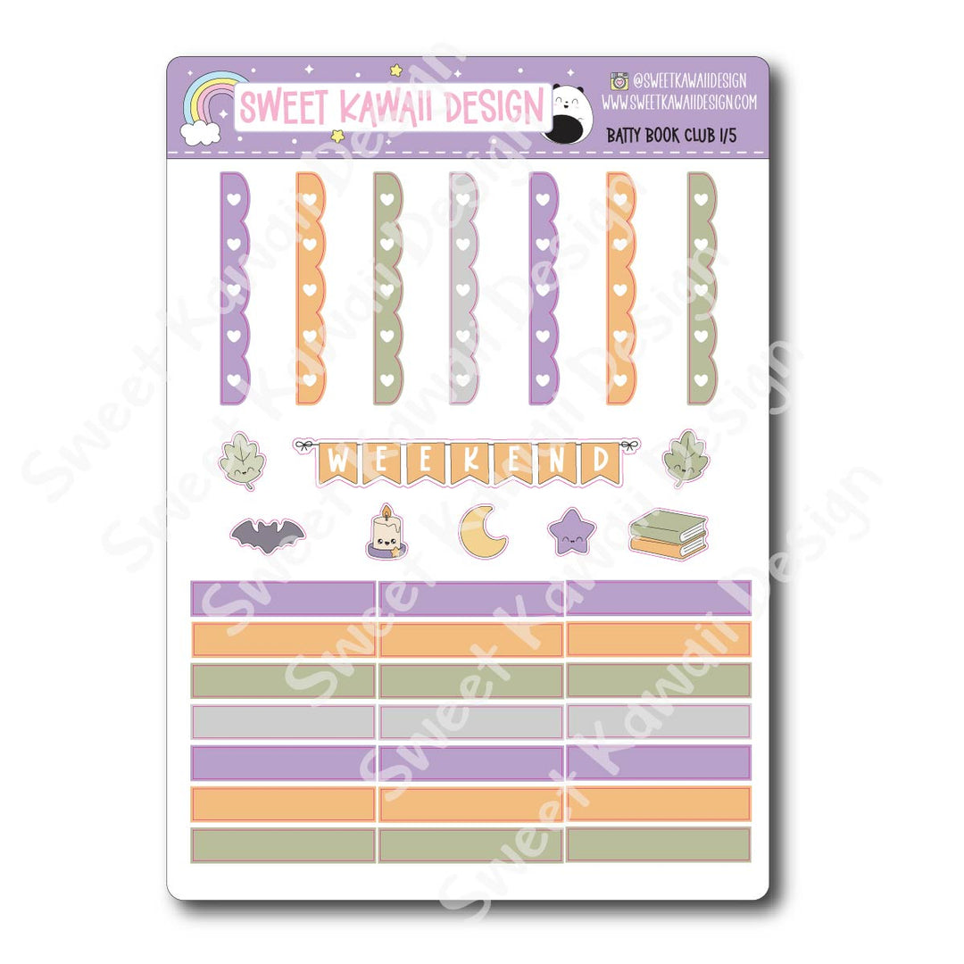 Weekly Kit - Batty Book Club - SIZE OPTIONS AVAILABLE