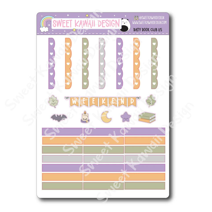 Weekly Kit - Batty Book Club - SIZE OPTIONS AVAILABLE