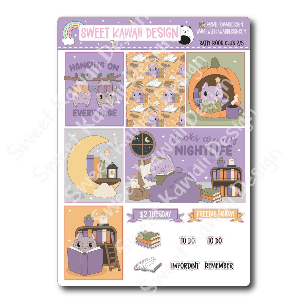 Weekly Kit - Batty Book Club - SIZE OPTIONS AVAILABLE