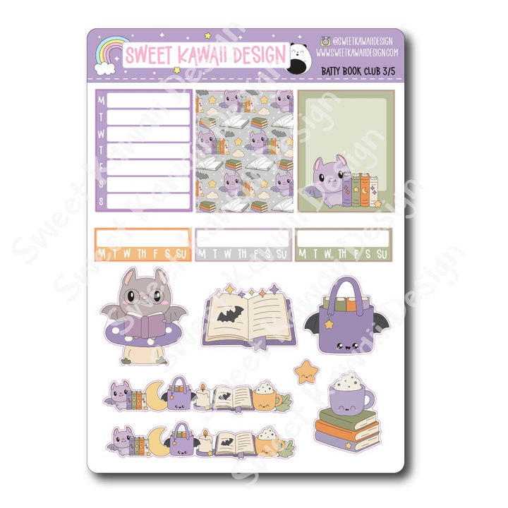 Weekly Kit - Batty Book Club - SIZE OPTIONS AVAILABLE