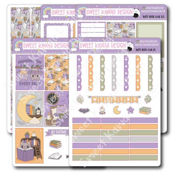 Weekly Kit - Batty Book Club - SIZE OPTIONS AVAILABLE