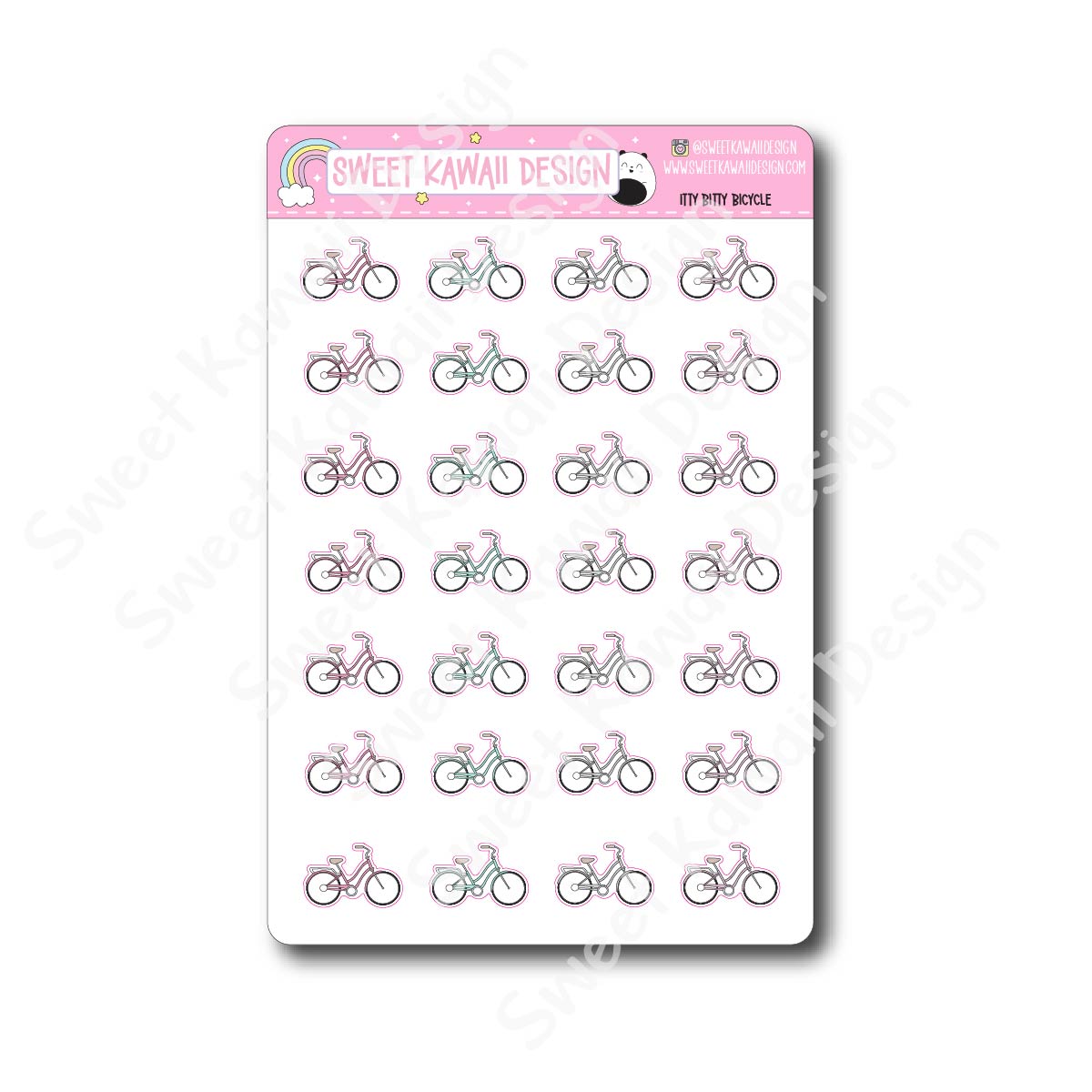 Kawaii Bicycle Stickers