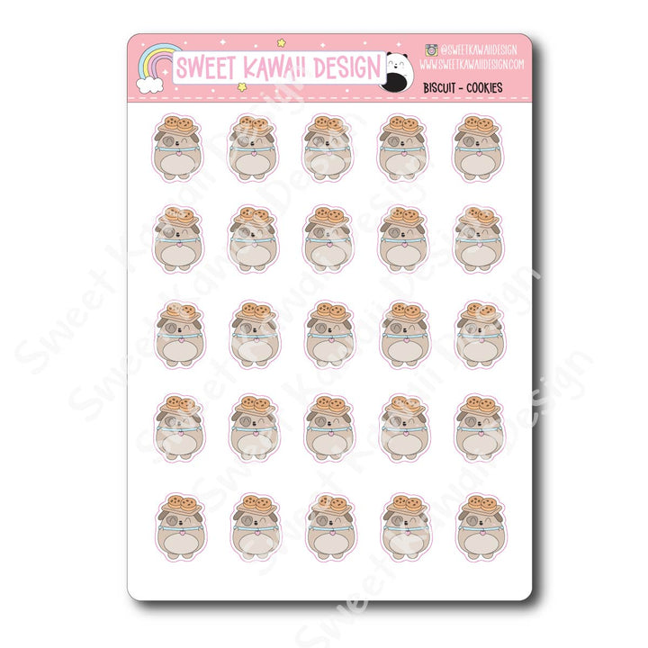 Kawaii Biscuit Stickers - Cookies