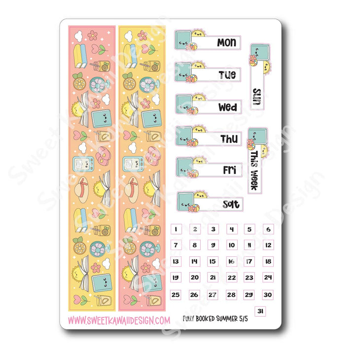 Weekly Kit - Fully Booked Summer- SIZE OPTIONS AVAILABLE