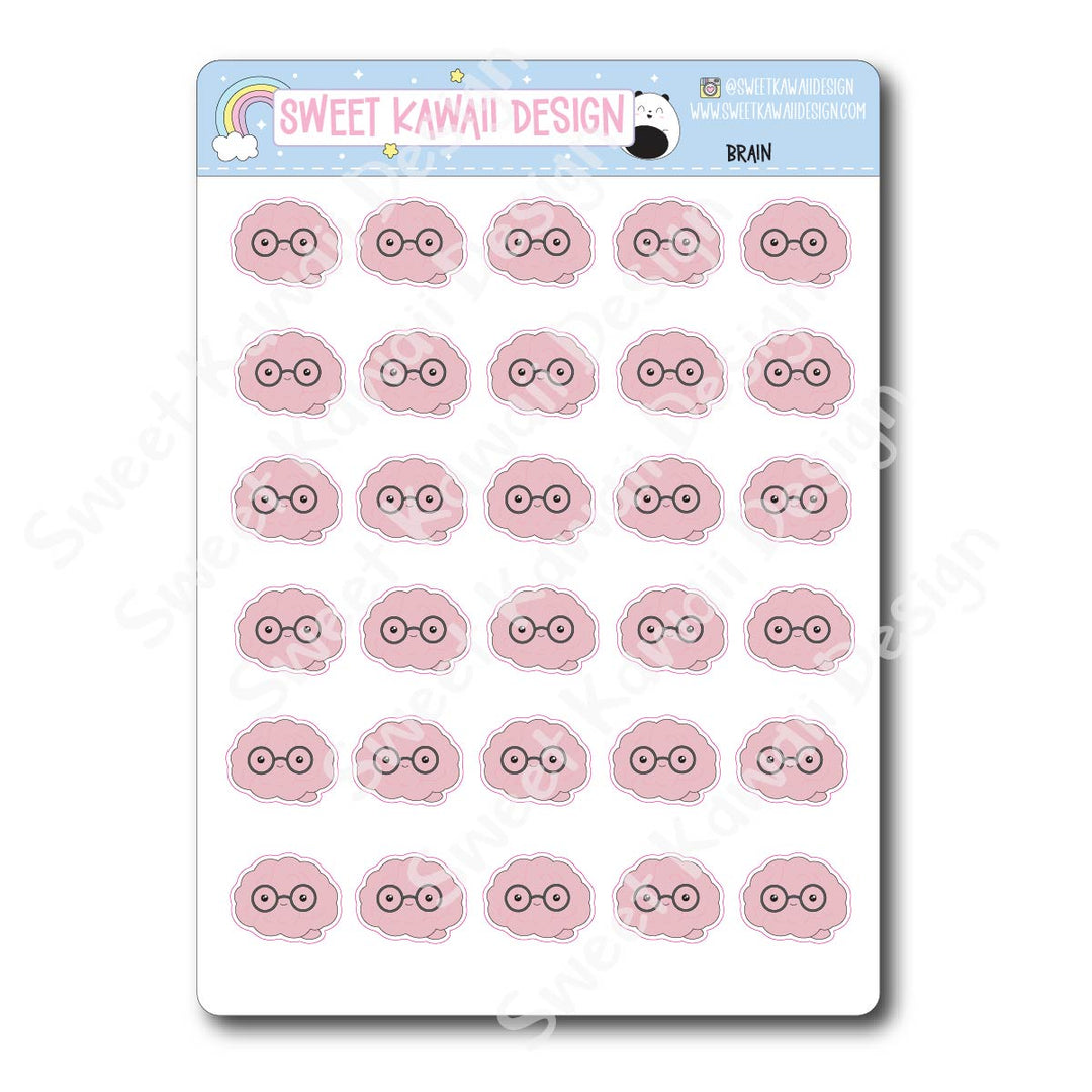 Kawaii Brain Stickers