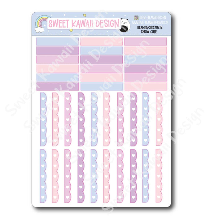 Two Dollar Basics - Snow Cute - Options Available