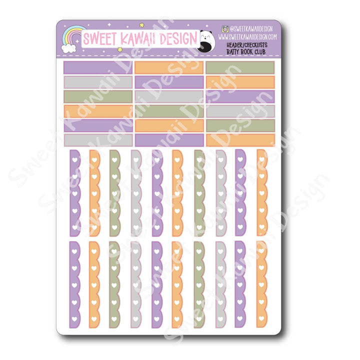 Two Dollar Basics - Batty Book Club - Options Available