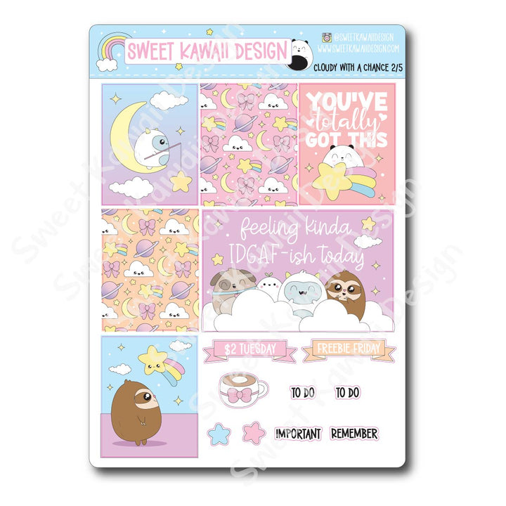 Weekly Kit - Cloudy With A Chance - SIZE OPTIONS AVAILABLE