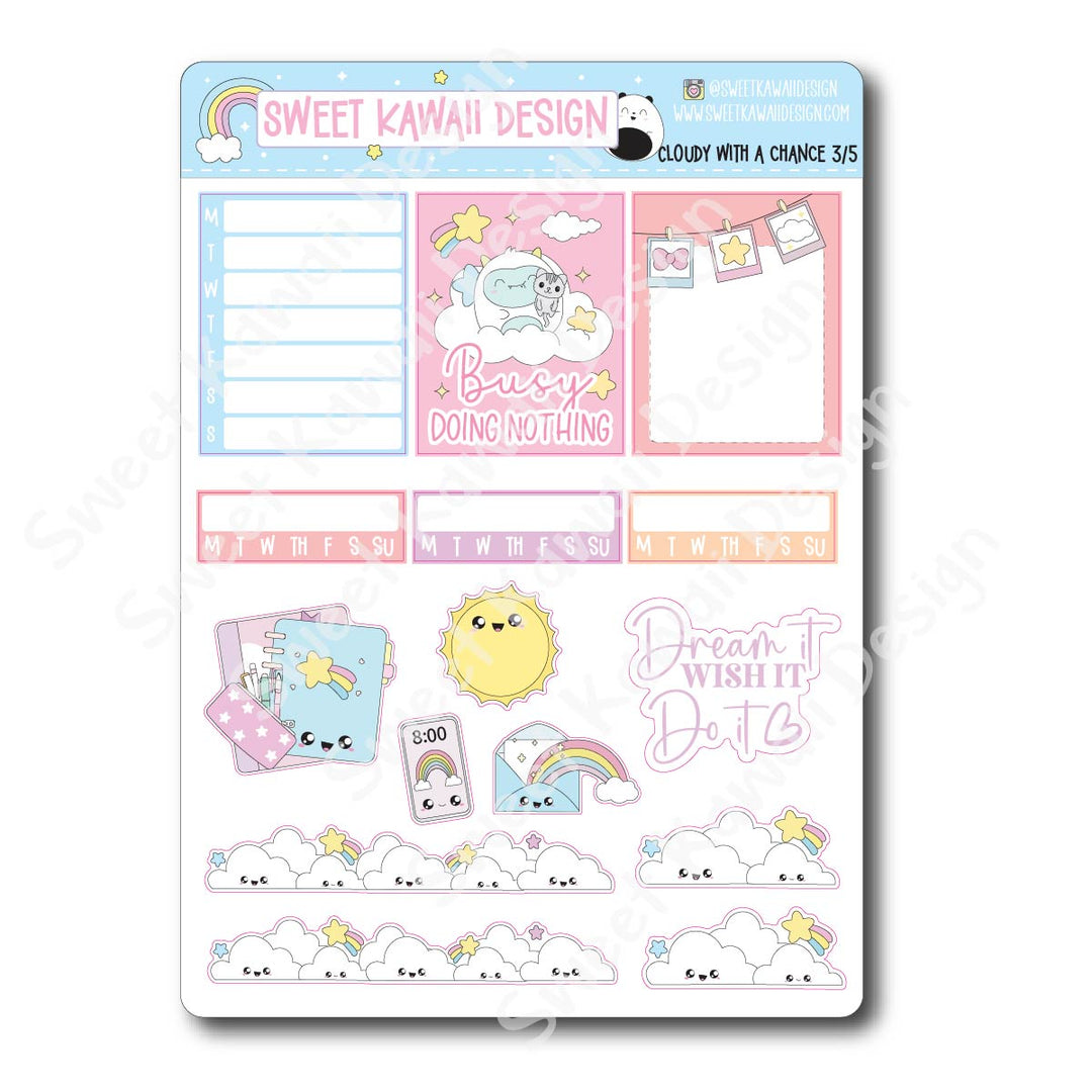 Weekly Kit - Cloudy With A Chance - SIZE OPTIONS AVAILABLE
