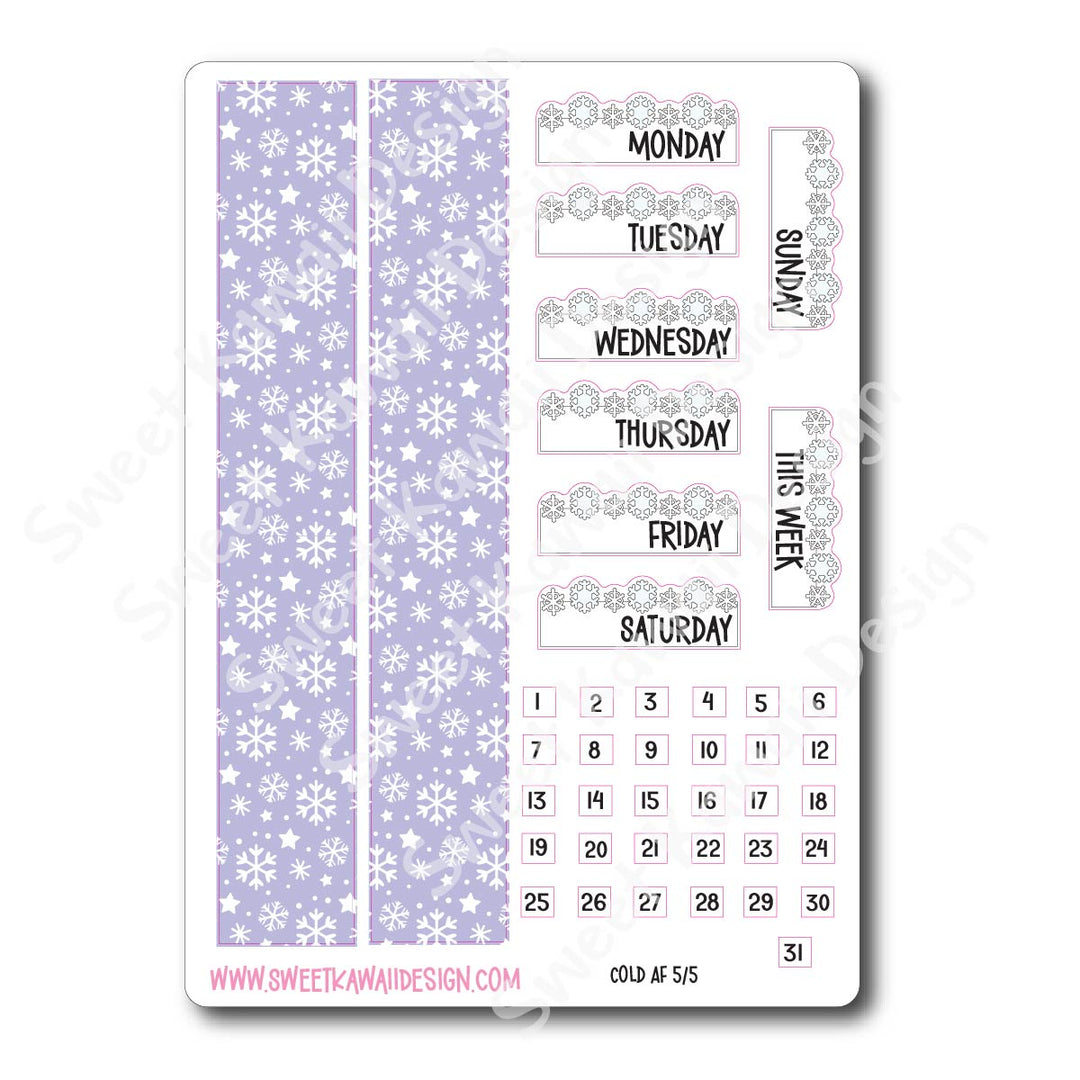 Weekly Kit - Cold AF - SIZE OPTIONS AVAILABLE