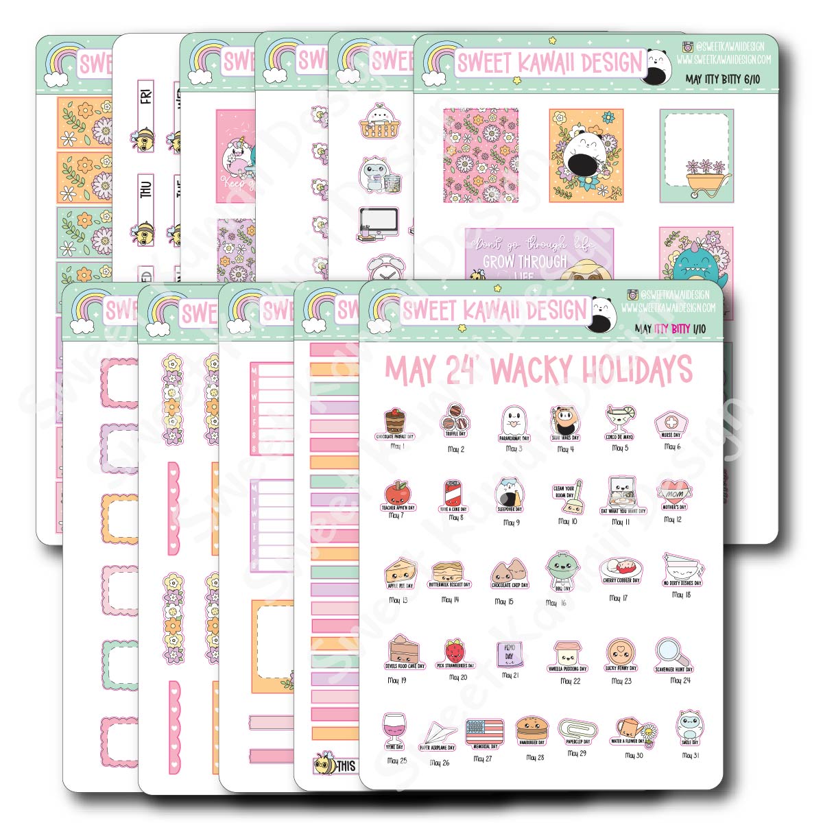 ITTY BITTY May 2024 Planner Bundle