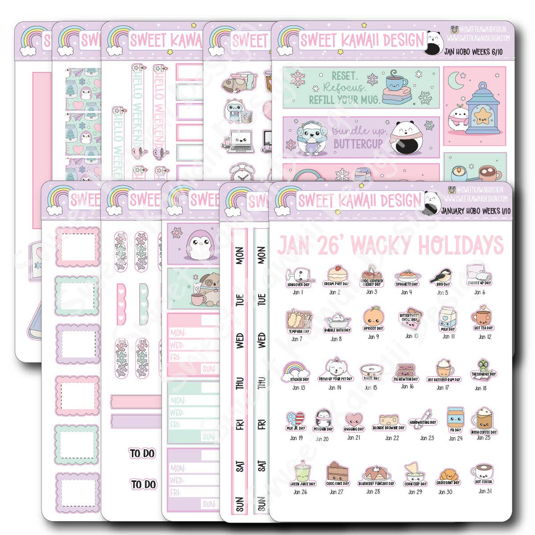 January 2026 Kit - Hobonichi Weeks