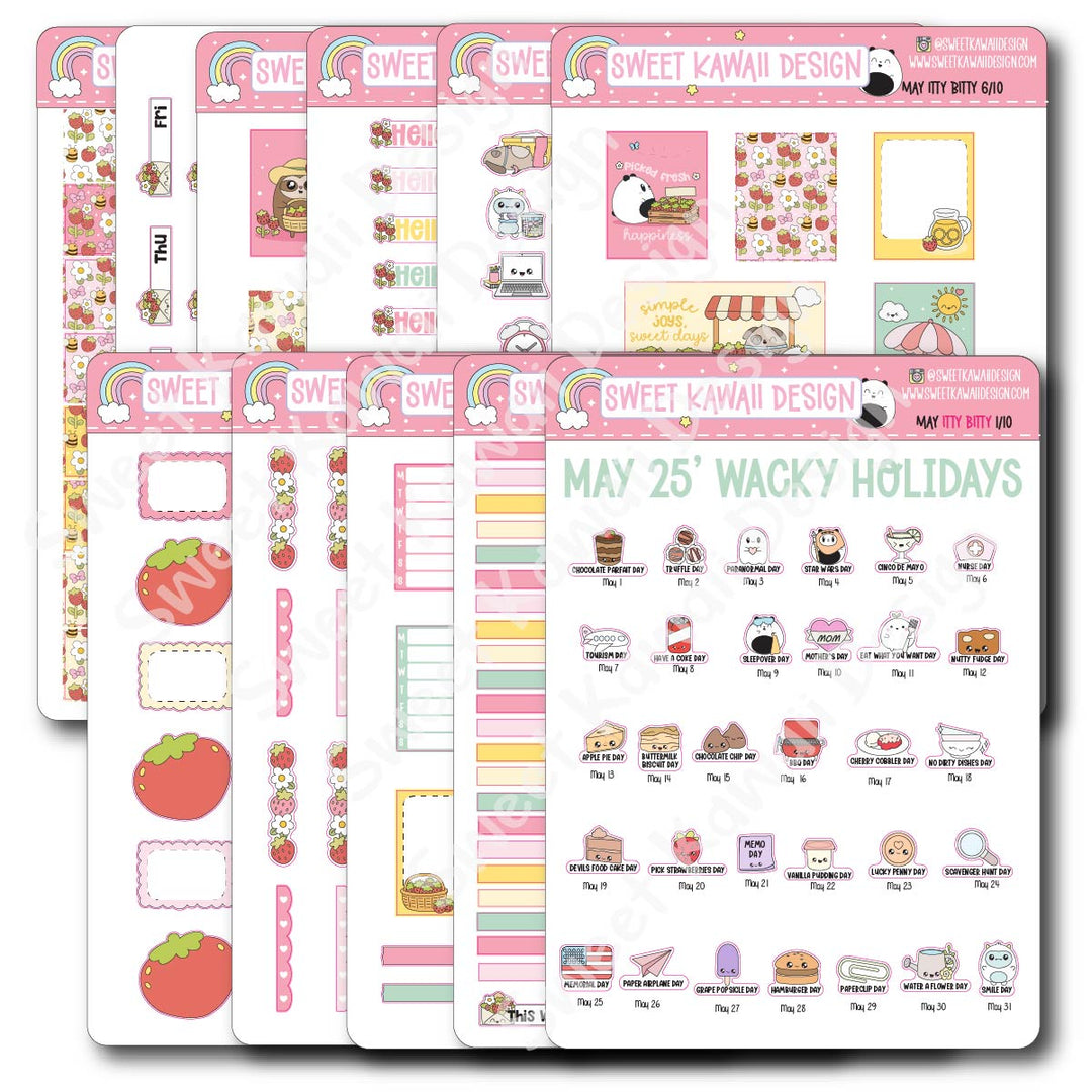 ITTY BITTY May 2026 Planner Bundle
