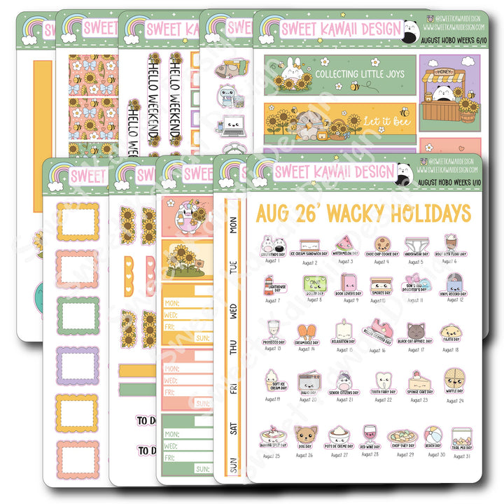 August 2026 Kit - Hobonichi Weeks