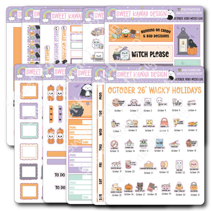 October 2026 Kit - Hobonichi Weeks