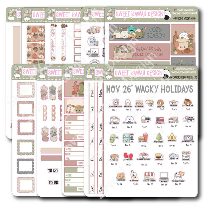 November 2026 Kit - Hobonichi Weeks
