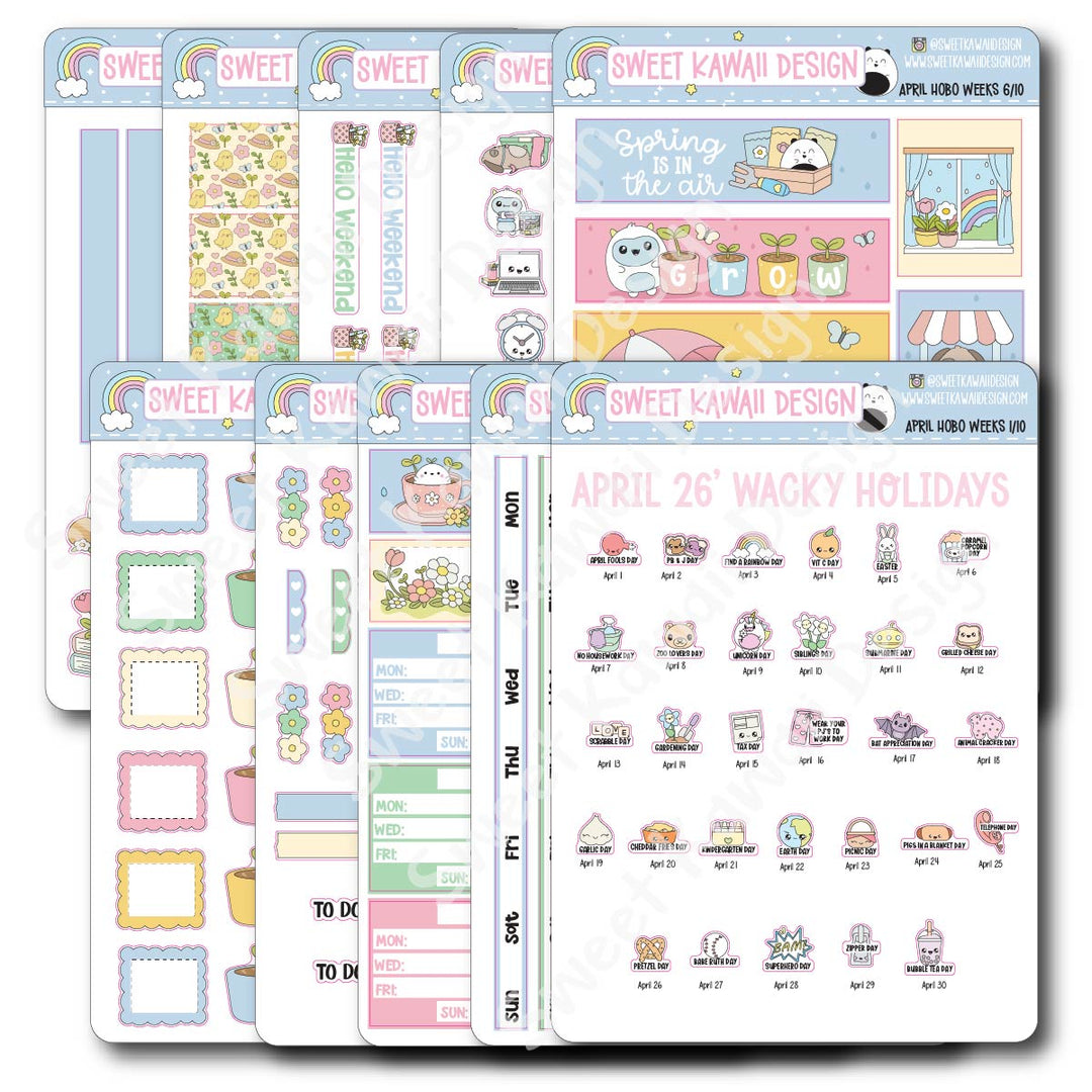 April 2026 Kit - Hobonichi Weeks