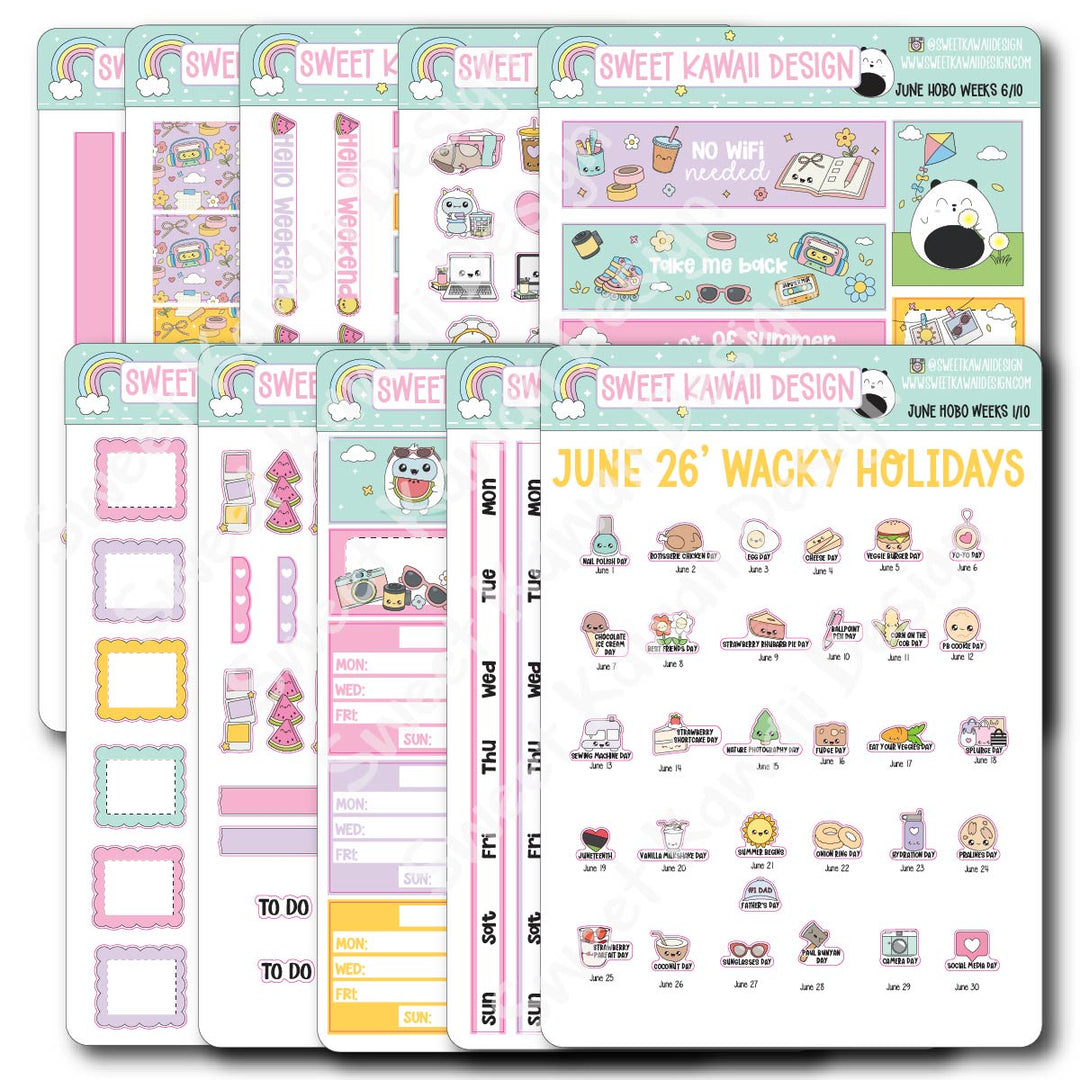 June 2026 Kit - Hobonichi Weeks