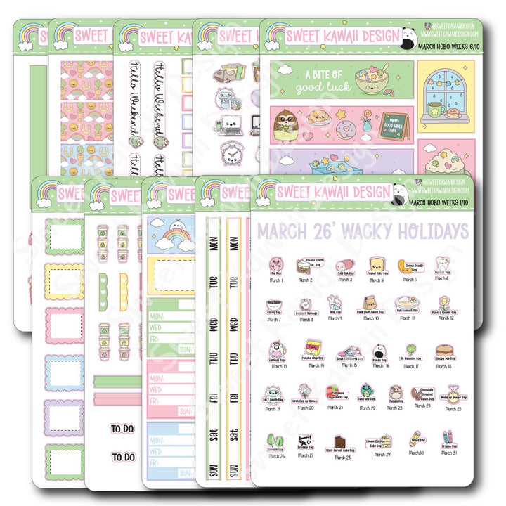 March 2026 Kit - Hobonichi Weeks
