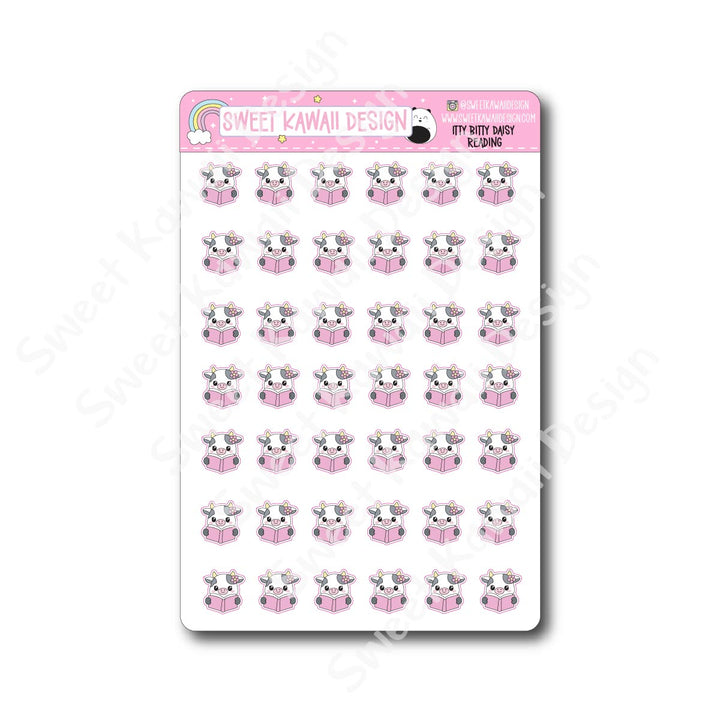 Kawaii Daisy Stickers - Reading