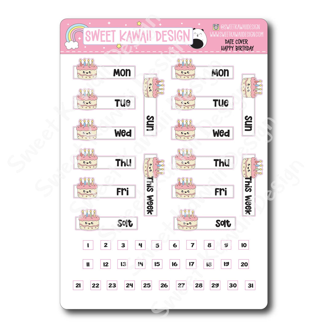 Two Dollar Basics - Happy Birthday - Options Available