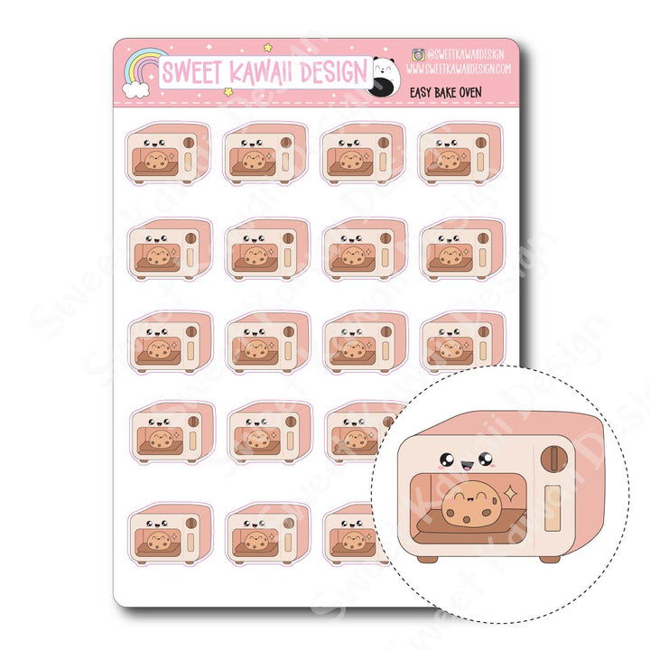 Kawaii Easy Bake Oven Stickers
