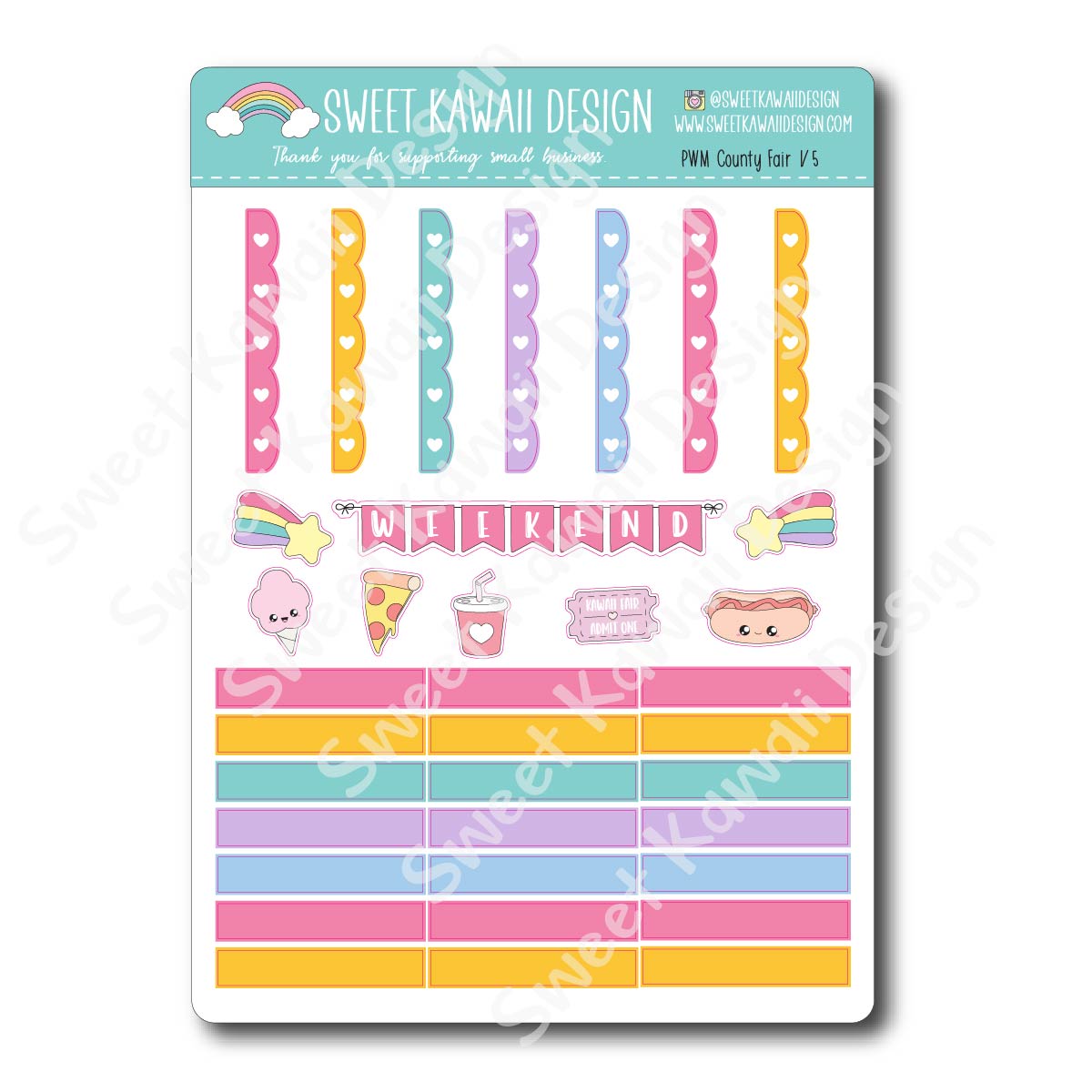 Weekly Kit  - County Fair HORIZONTAL