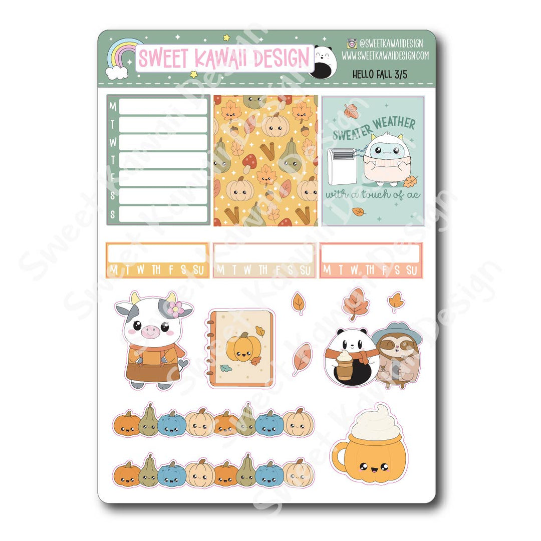 Weekly Kit - Hello Fall - SIZE OPTIONS AVAILABLE