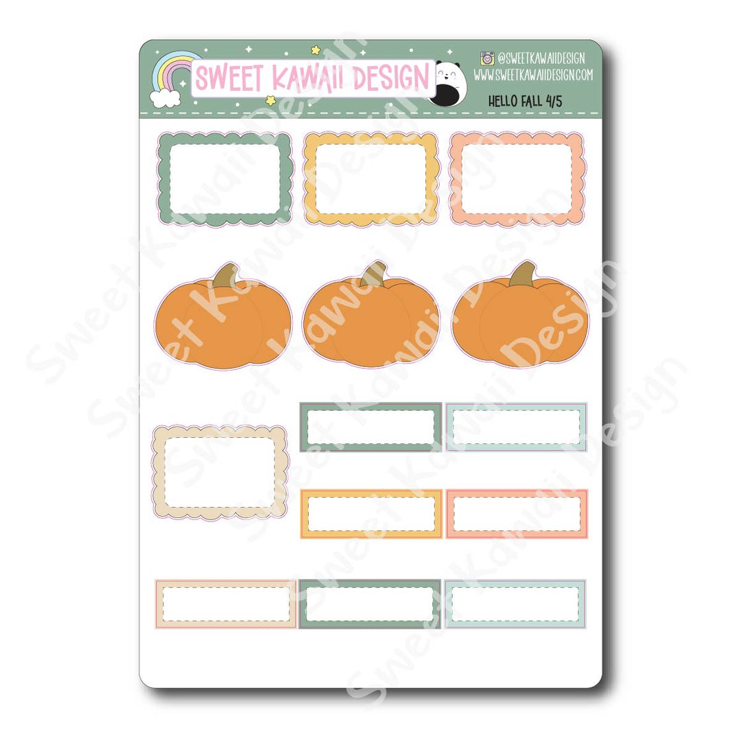 Weekly Kit - Hello Fall - SIZE OPTIONS AVAILABLE