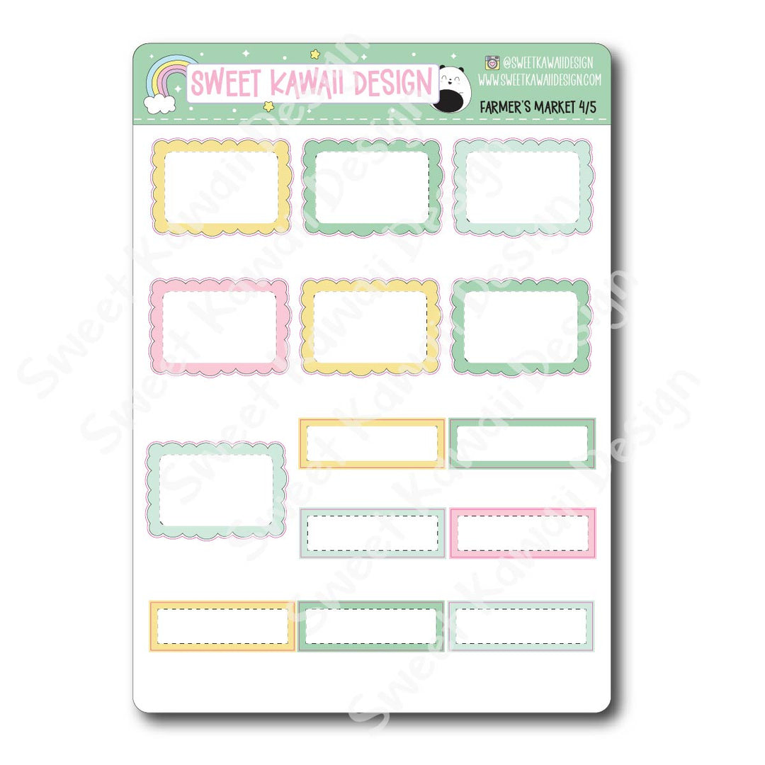 Weekly Kit - Farmer's Market - SIZE OPTIONS AVAILABLE