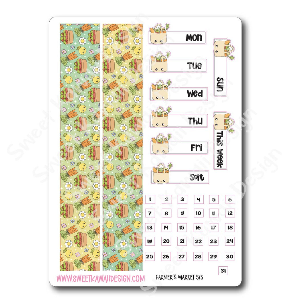 Weekly Kit - Farmer's Market - SIZE OPTIONS AVAILABLE