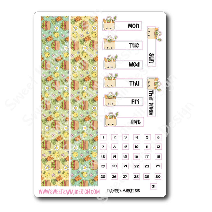 Weekly Kit - Farmer's Market - SIZE OPTIONS AVAILABLE