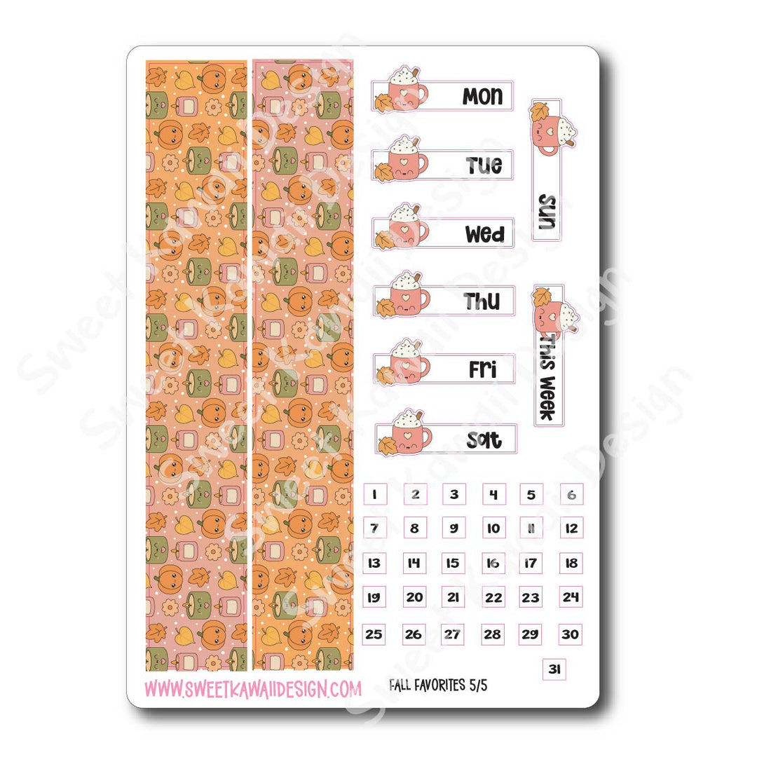Weekly Kit - Fall Favorites - SIZE OPTIONS AVAILABLE