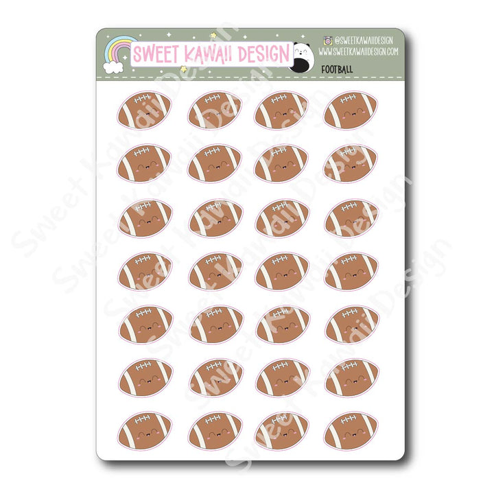 Kawaii Football Stickers