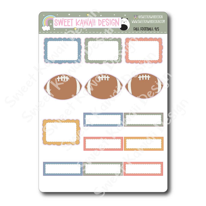 Weekly Kit - Fall Football- SIZE OPTIONS AVAILABLE